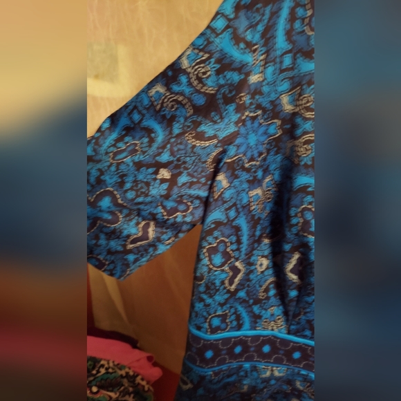 Womens London Style Collection Gorgeous Deep Blue Dress in Plus Size 16W - Picture 6 of 8